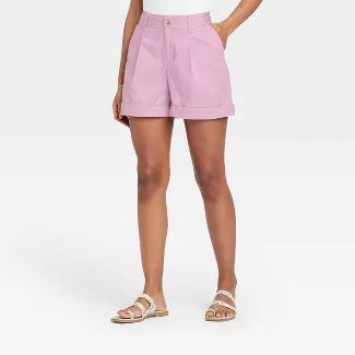 Women's Pleat Front Shorts - A New Day™ | Target