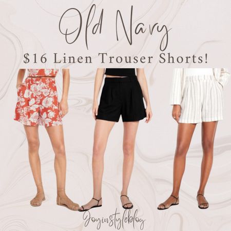 Old Navy Extra High-Waisted Taylor Linen-Blend Trouser Shorts -- 5-inch inseam / old navy deals / deal of the day / workwear / work outfit / date night outfit / summer outfit 

#LTKover40 #LTKsalealert #LTKfindsunder50