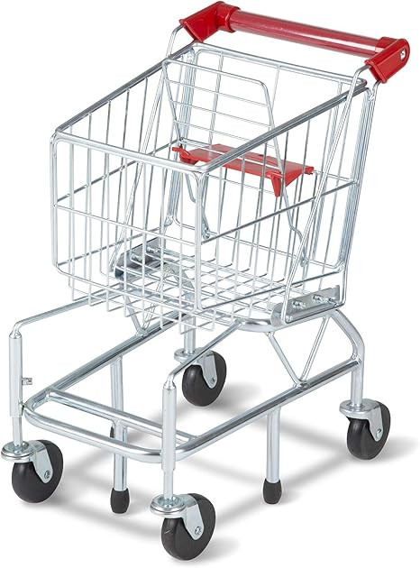 Melissa & Doug Toy Shopping Cart With Sturdy Metal Frame | Amazon (US)