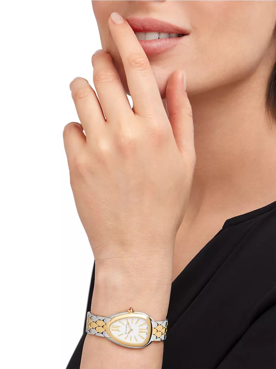 Serpenti Seduttori Stainless Steel & 18K Yellow Gold Bracelet Watch | Saks Fifth Avenue
