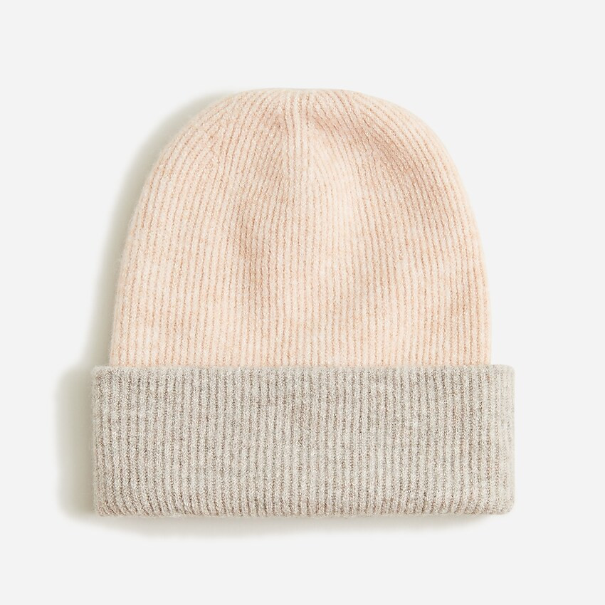 Colorblocked ribbed beanie in supersoft yarn | J. Crew US