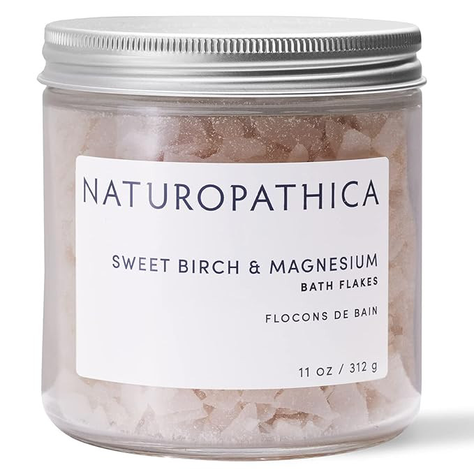 Naturopathica Sweet Birch and Magnesium Bath Flakes, Soothing Daily Bath Soak for Sore Muscle Rel... | Amazon (US)
