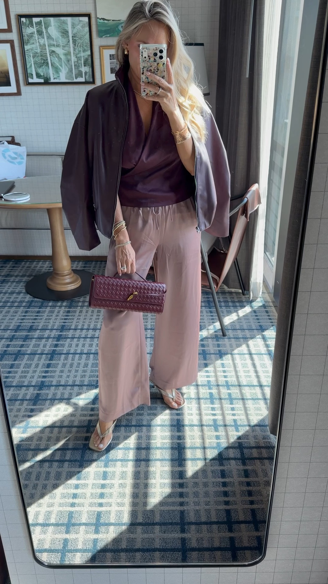 Ltkcon day 2
Fall outfit combo im loving 
Viral satin pants so good! Wearing small regular

#LTKootd #LTKOver40 #LTKgrwm