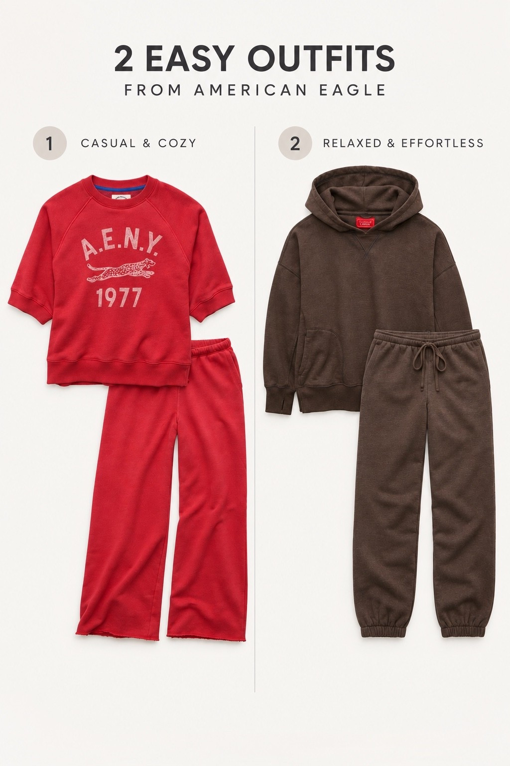 Two easy American Eagle looks I’m loving right now! Comfy, casual, and perfect for those cooler fall days when you want to look put together without actually trying too hard. 

Both sets are linked on my LTK!

#LTKStyle #LTKFinds #AmericanEagle #FallStyle #ComfyStyle #MatchingSets

#LTKootd #LTKgrwm #LTKmomlife