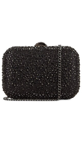 Casey Hotfix Clutch in Black & Black | Revolve Clothing (Global)