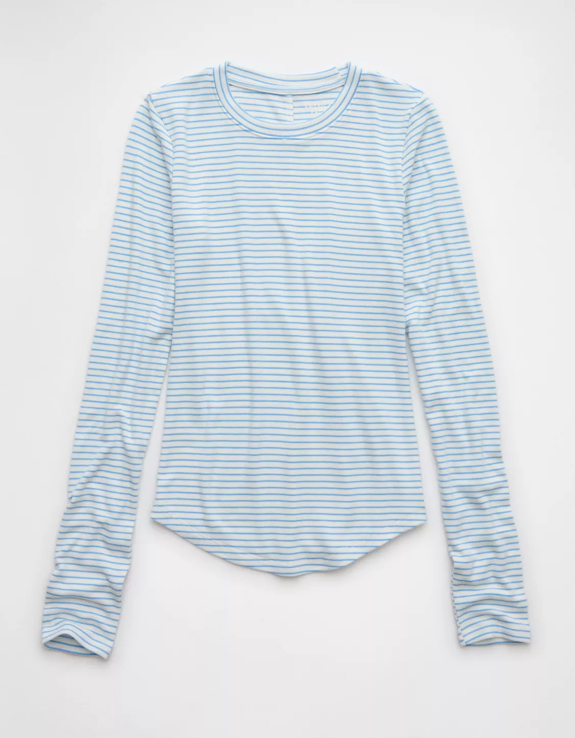 AE Cozy Up Long-Sleeve Layering T-Shirt | American Eagle Outfitters (US & CA)