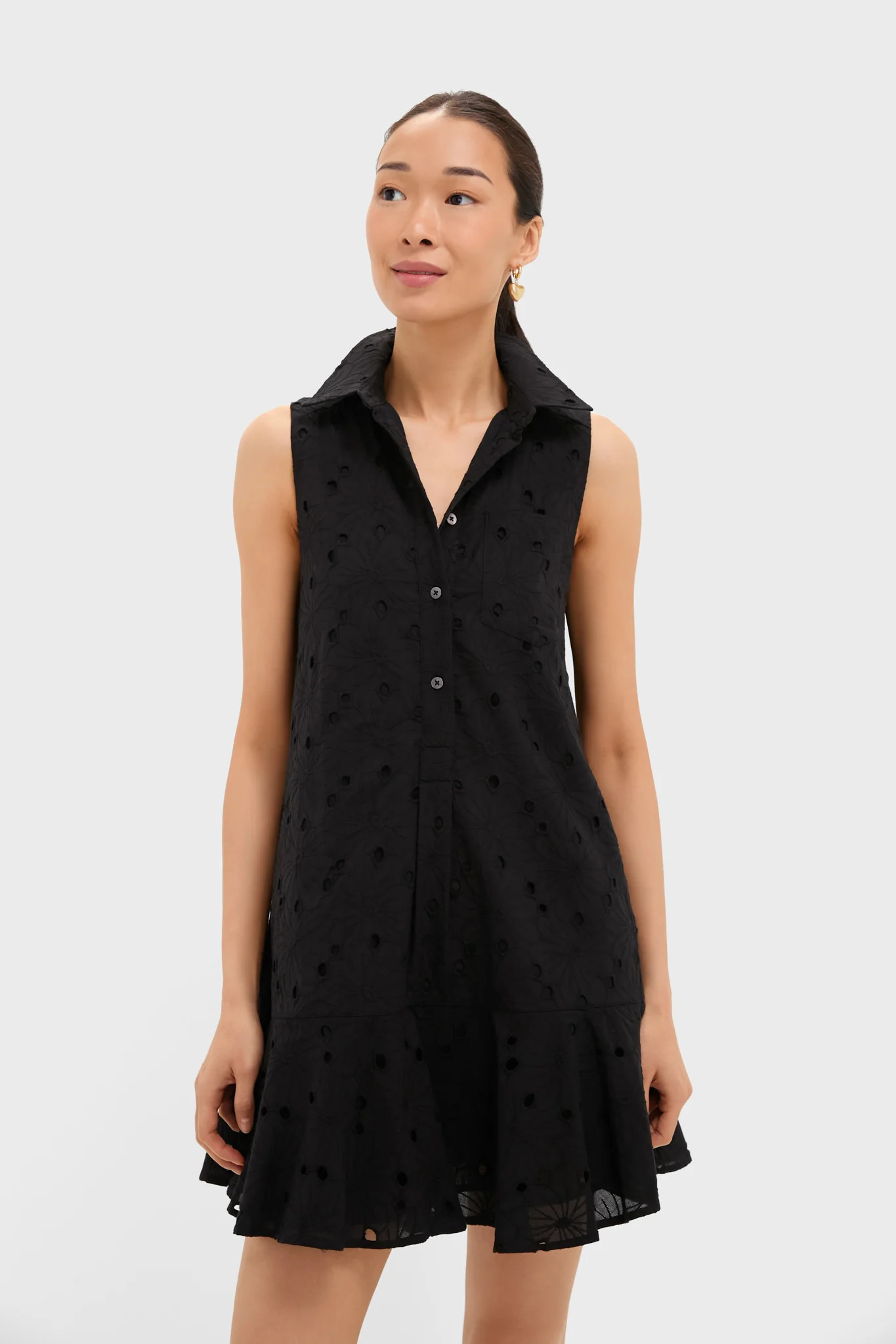 Black Floral Eyelet Sleeveless Callahan | Tuckernuck (US)