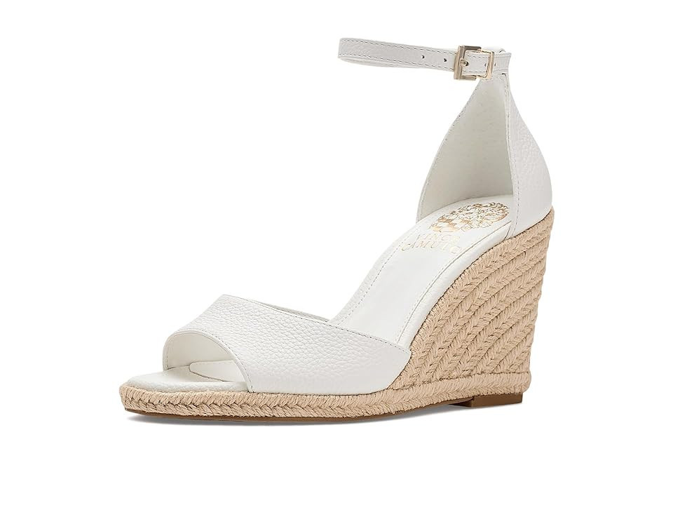 Vince Camuto Felyn Espadrille Wedge Women's Wedge Shoes Bianco : 5.5 M, Leather | Zappos