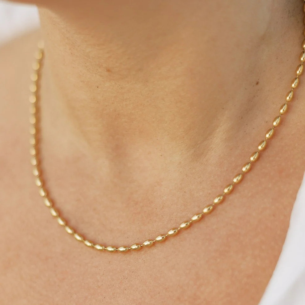 Charleston Classic Rice Bead Necklace | Liv Bella Vita