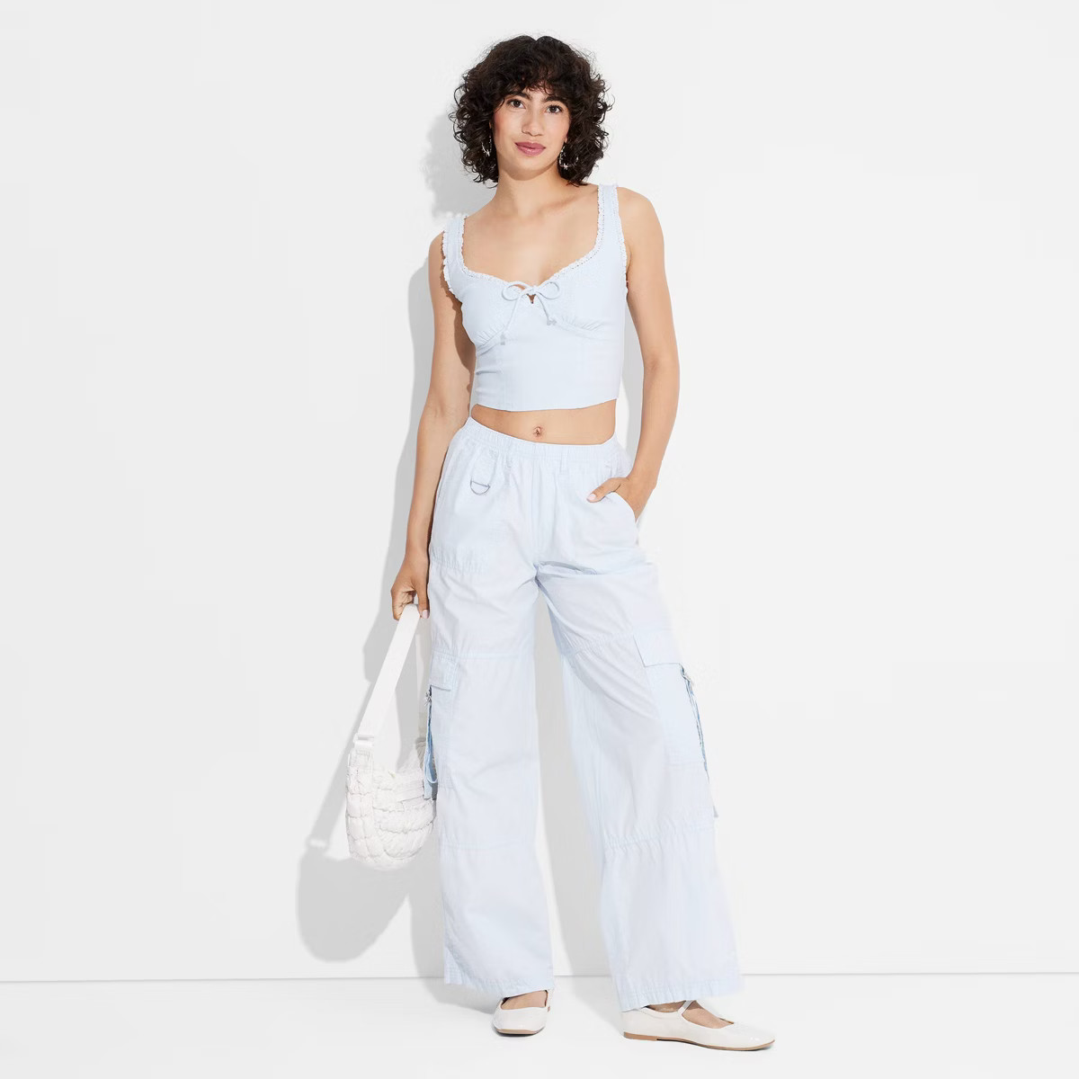 Women's Mid-Rise Wide Leg Cargo Pants - Wild Fable™ | Target