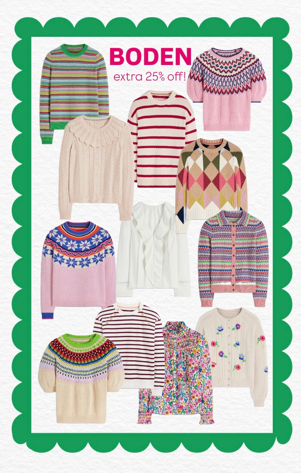 Boden sale on sale- cutest sweaters and tops! 

#LTKootd #LTKSaleAlert #LTKOver40