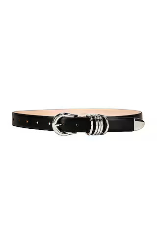 DEHANCHE Hollyhock Belt in Black & Silver | FWRD | FWRD 
