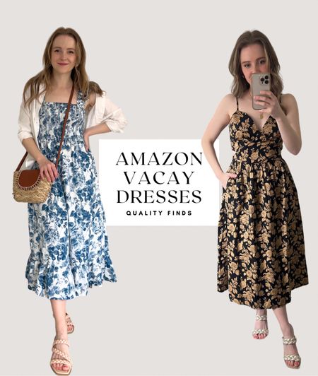 Sharing two of my favorite quality Amazon dresses for wedding guests & vacation. Wearing Xs in both. Both are cotton, have pockets & double lined
#amazondress

#LTKSeasonal #LTKstyletip