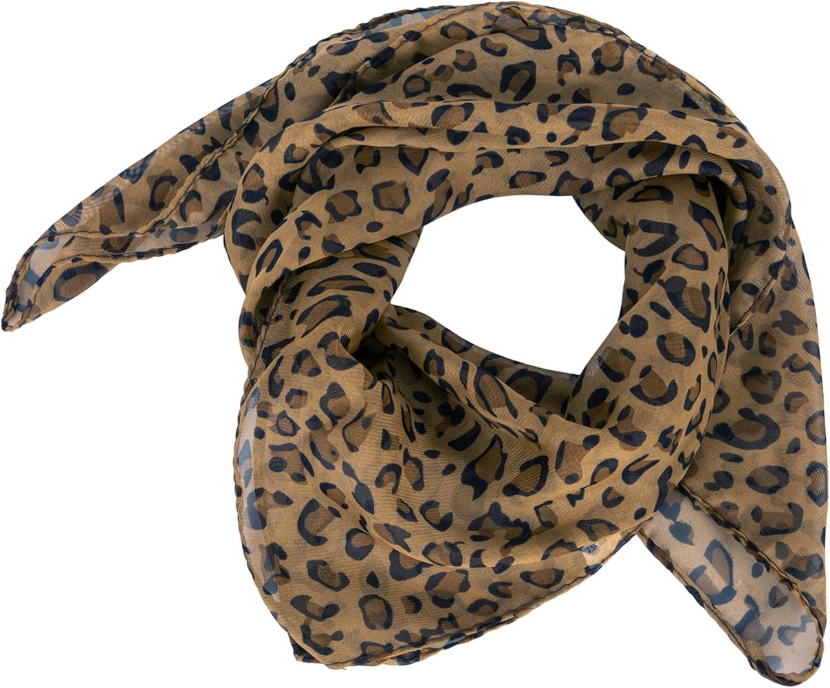 Chiffon Scarves Neck Scarf Cowboy Soft Smooth Satin Bandana Hair-Wraps Square 26 * 26 | Amazon (US)