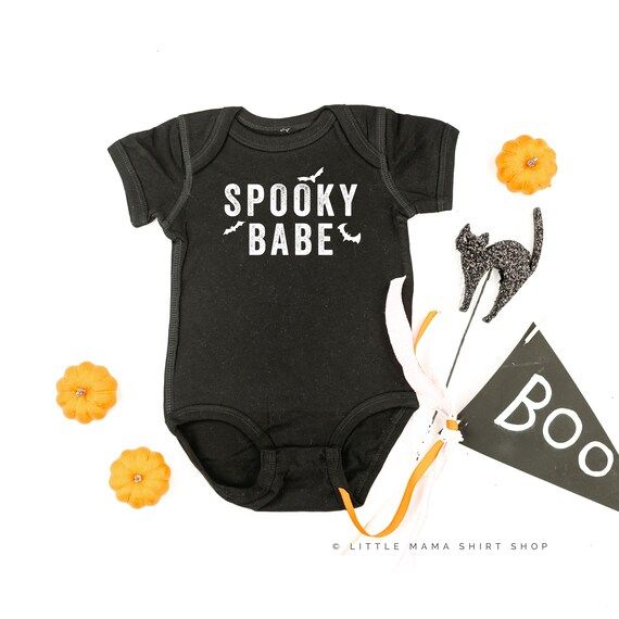 Spooky Babe | Toddler Halloween Shirts | Kids Halloween Shirt | Baby Halloween Shirt | Halloween ... | Etsy (US)