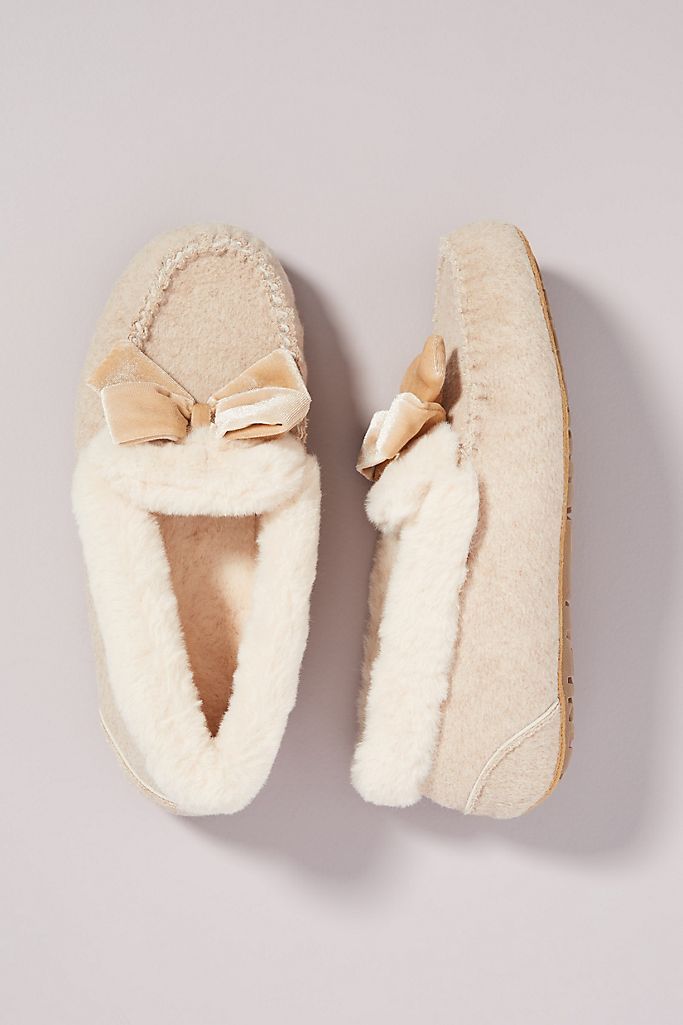 Devin Bow Moc Slippers | Anthropologie (US)