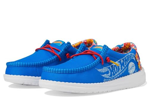 HEYDUDE Kids Mens Wally Hot Wheels Blue/Multi 6 Medium | Amazon (US)