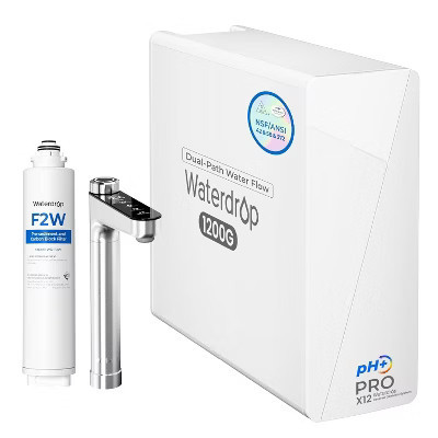 Waterdrop X12-PRO 1200 GPD Reverse Osmosis System, Alkaline Mineral pH+, NSF/ANSI 58 and 372-Certified 11-Stage, Smart Faucet, Extra F2W Filter | Target