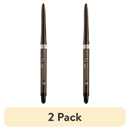 (2 pack) L'Oreal Paris Infallible Grip Mechanical Waterproof Gel Eyeliner, Brown Denim, 0.01 oz | Walmart (US)