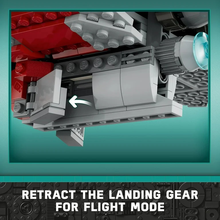 LEGO Star Wars Ahsoka Tano’s T-6 Jedi Shuttle Building Toy, Starship and 4 Minifigures, 75362 -... | Walmart (US)