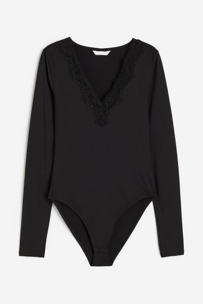 Lace-trimmed body | H&M (UK, MY, IN, SG, PH, TW, HK)