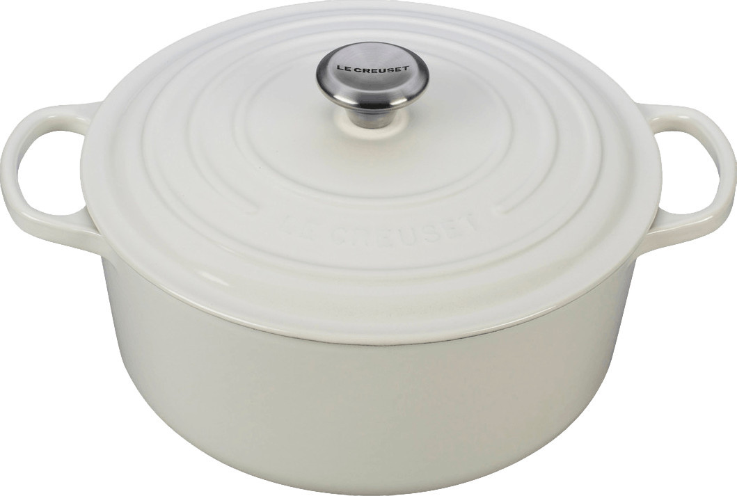 Le Creuset Signature Round Dutch Oven · 7.25 QT · White | Curated