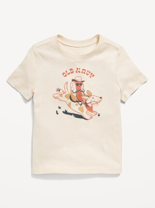 Short-Sleeve Logo-Graphic T-Shirt for Toddler Boys | Old Navy (CA)