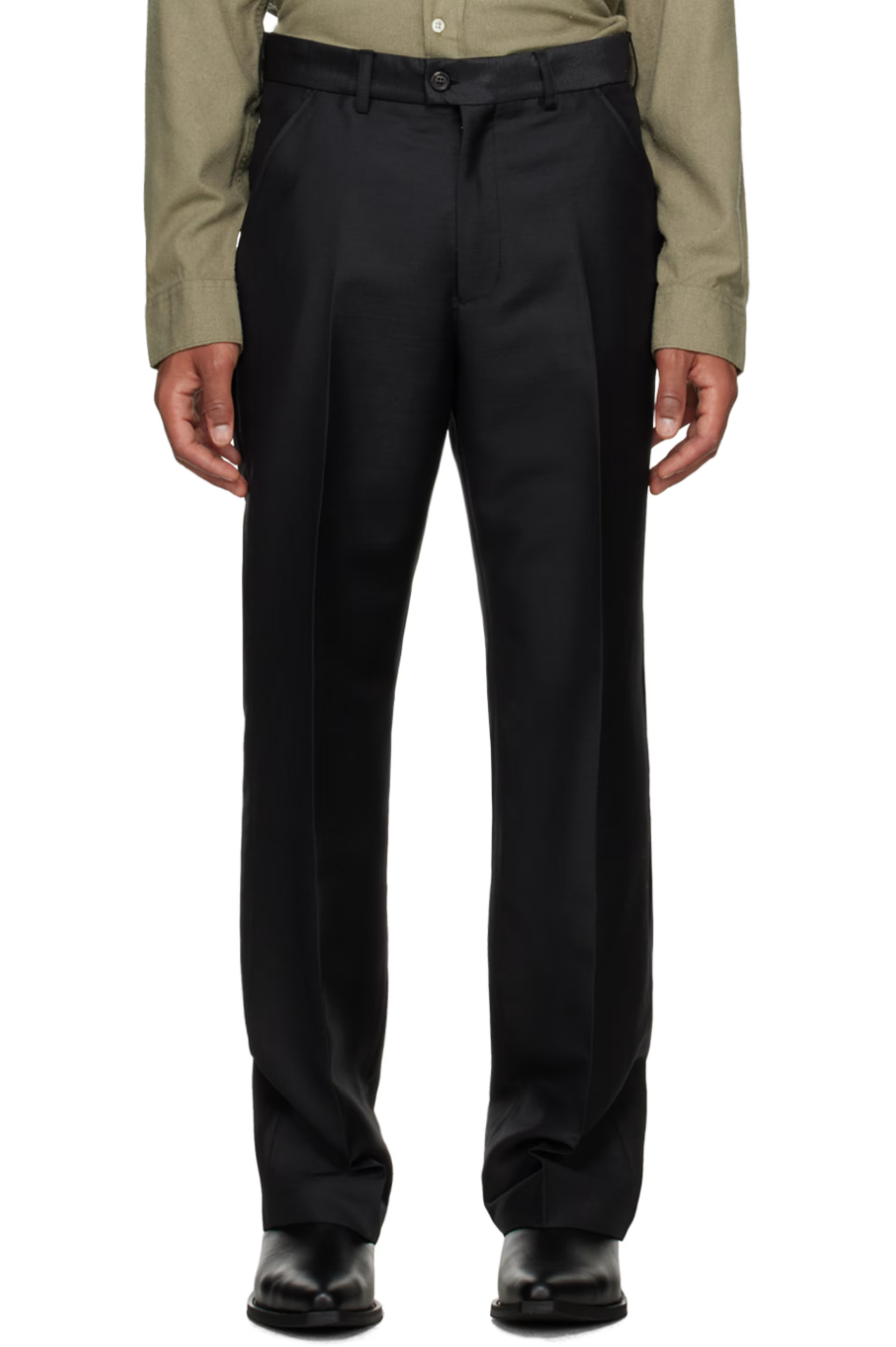 Black Darien Trousers | SSENSE