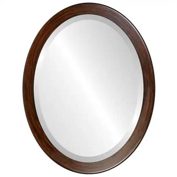 Vienna Framed Oval Mirror in Mocha - Bed Bath & Beyond - 20609133 | Bed Bath & Beyond