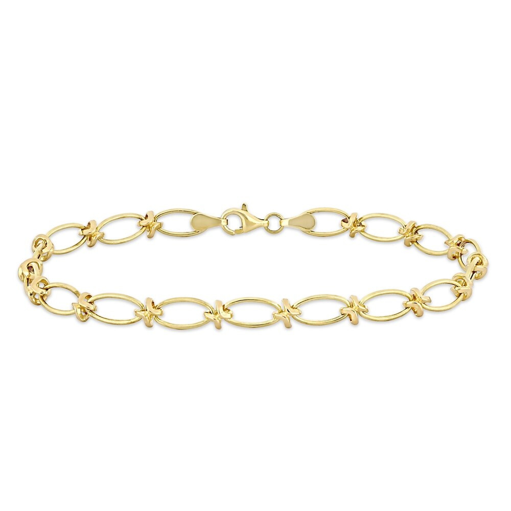 Miadora 10k Yellow Gold Link Chain Bracelet | Bed Bath & Beyond