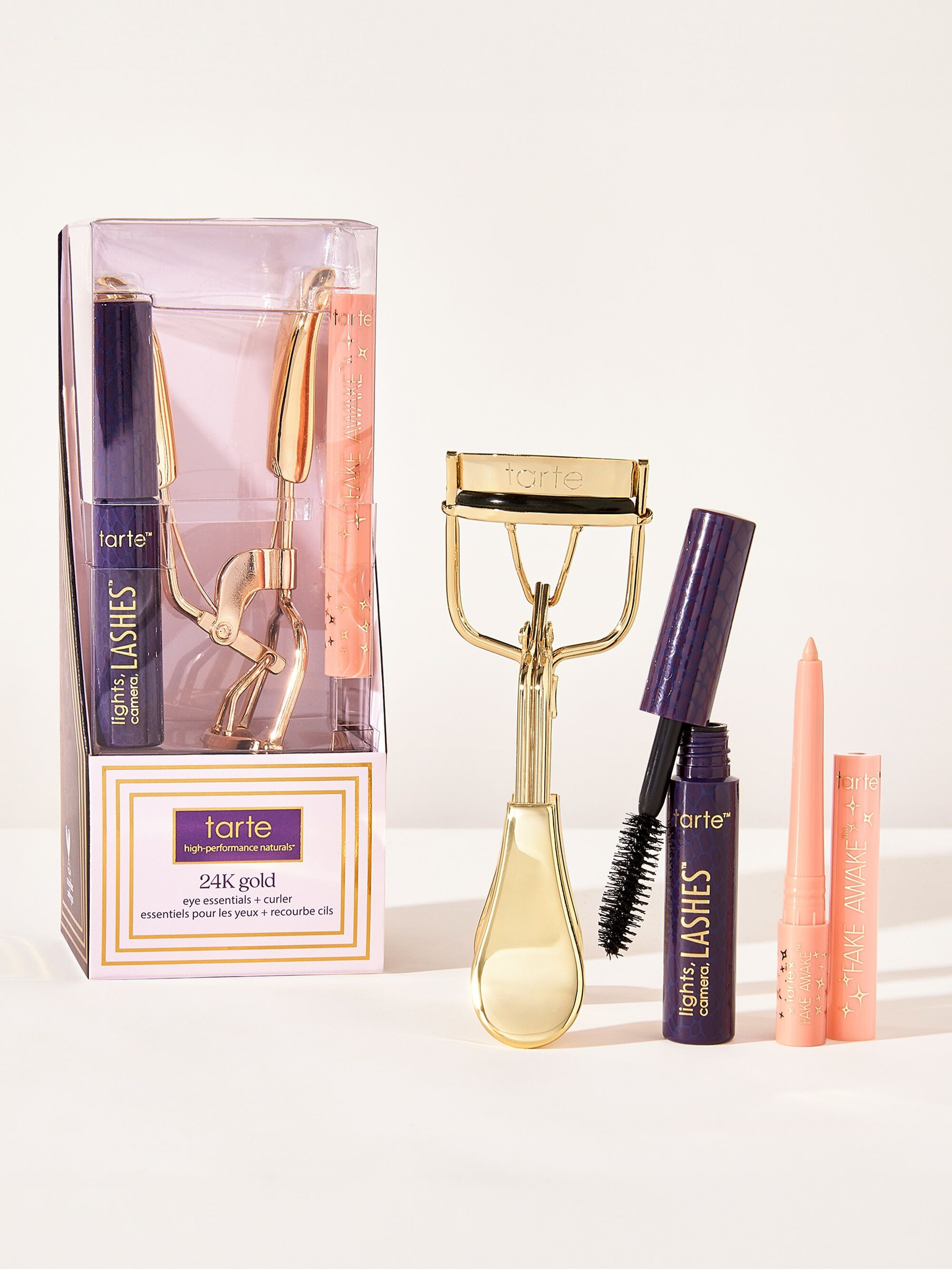 24K gold eye essentials + curler | tarte cosmetics (Global)