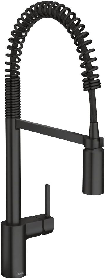 Moen 5923BL Align One-Handle Pre-Rinse Spring Pulldown Kitchen Faucet, Matte Black | Amazon (US)