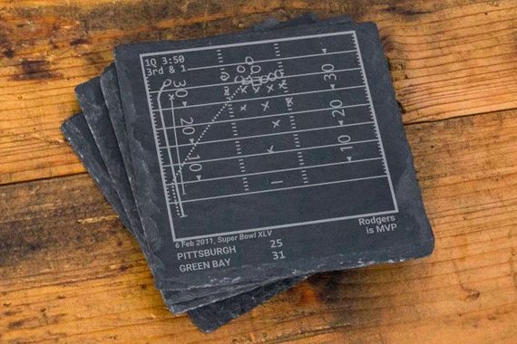 Greatest Packers Plays: Slate Coasters set of 4 | Etsy | Etsy (US)