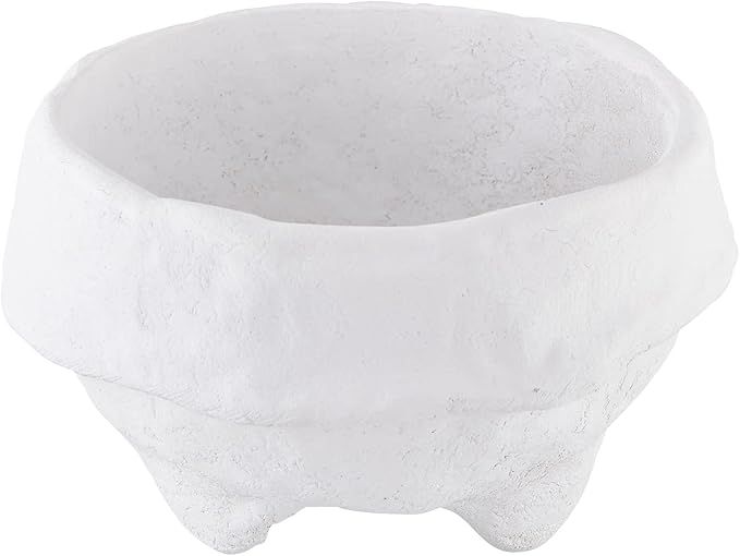 Santa Barbara Design Studio Pure Design Paper Mache Footed Decorative Bowl, Small, White | Amazon (US)