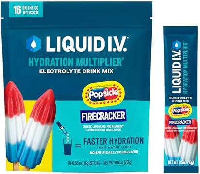 Liquid I.V.® Hydration Multiplier - Popsicle Firecracker | Electrolyte Powder Drink Mix | 1 Pack... | Amazon (US)