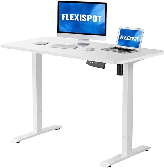 Flexispot Electric Stand Up Desk Workstation with Desktop 48 x 30 Inches Whole-Piece Desk Ergonom... | Amazon (US)