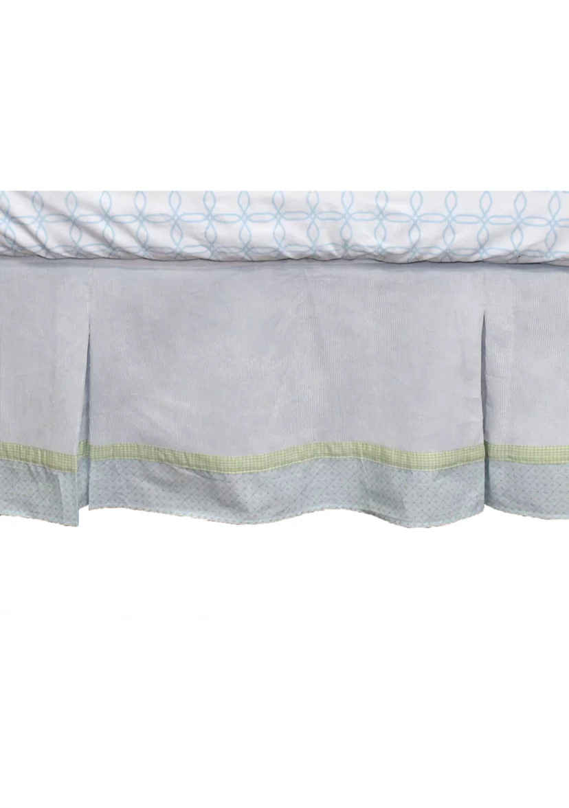 Baby Boys Blue Corduroy Crib Dust Ruffle | Belk
