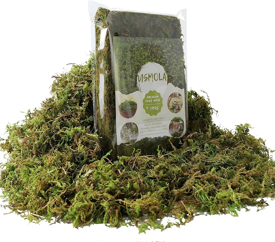 Fake Green Moss for Potted Plants, 4OZ Artificial Moss for DIY Crafts, Faux Moss for Table Center... | Amazon (US)