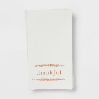 16ct Paper Thankful Disposable Napkins - Threshold™ | Target
