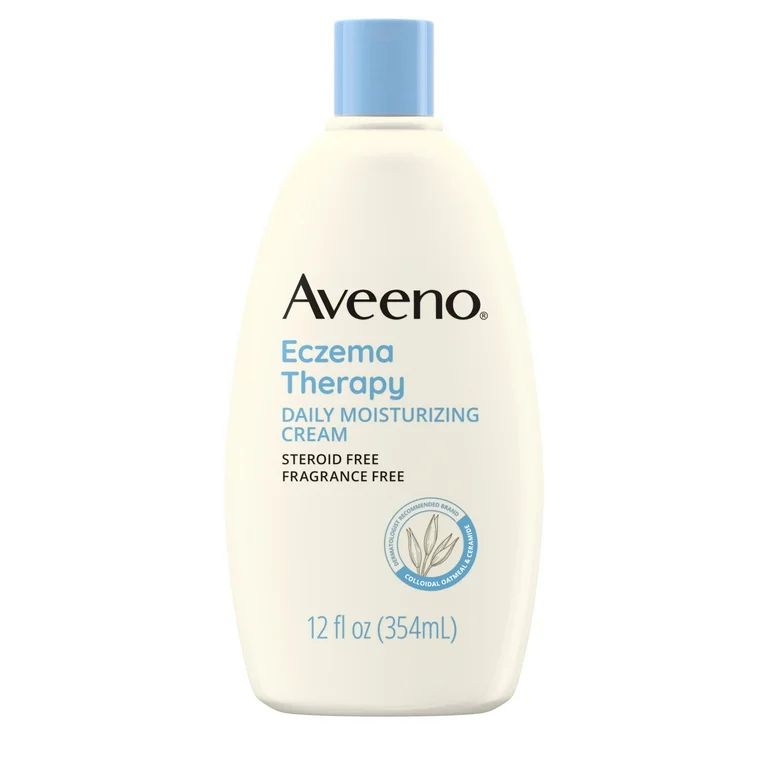 Aveeno Eczema Therapy Daily Soothing Body Cream, Steroid-Free, 12 oz | Walmart (US)
