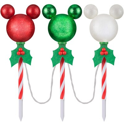 Disney  3-Marker White Christmas Pathway Markers | Lowe's