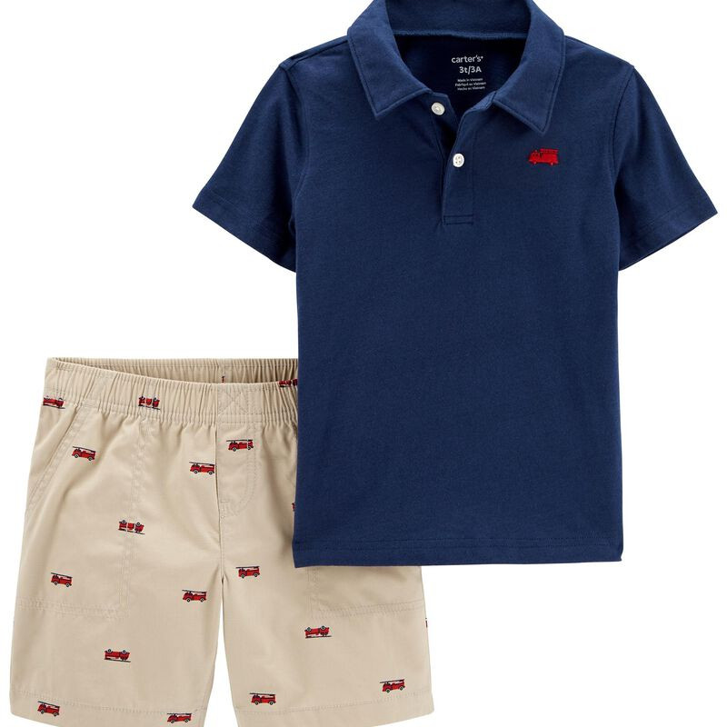 2-Piece Jersey Polo & Short Set | Carter's
