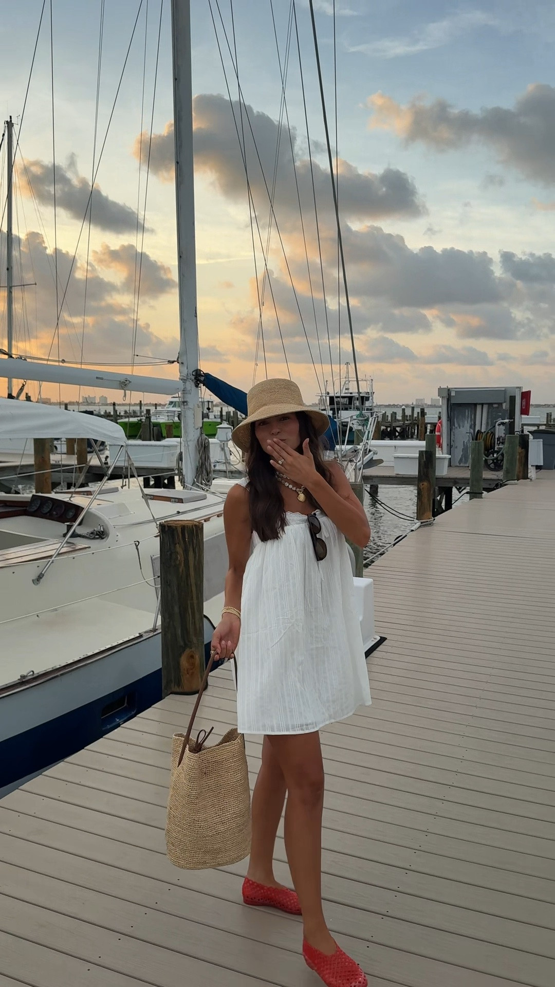 dinner + sunset ootd 🌅⛵️ 

My dress & shoes are currently on sale !!!

#LTKootd #LTKSaleAlert #LTKSeasonal