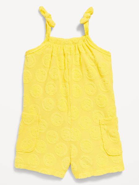 Sleeveless Loop-Terry Romper for Toddler Girls | Old Navy (US)