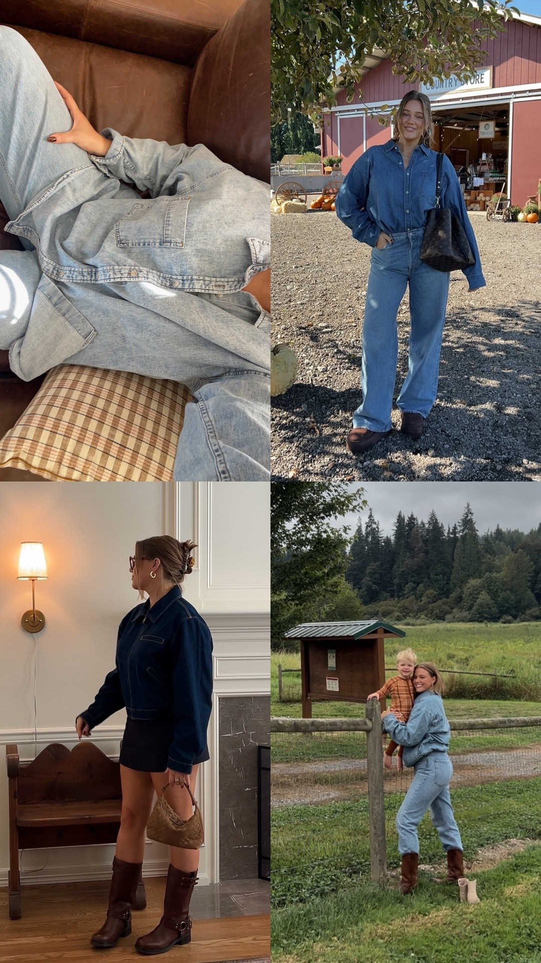 Jacket M, denim shirts L, size down in citizen jeans, Agolde true to size, boots tts! 