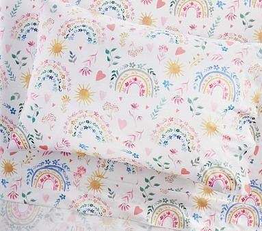 Heritage Rainbow Organic Sheet Set | Pottery Barn Kids