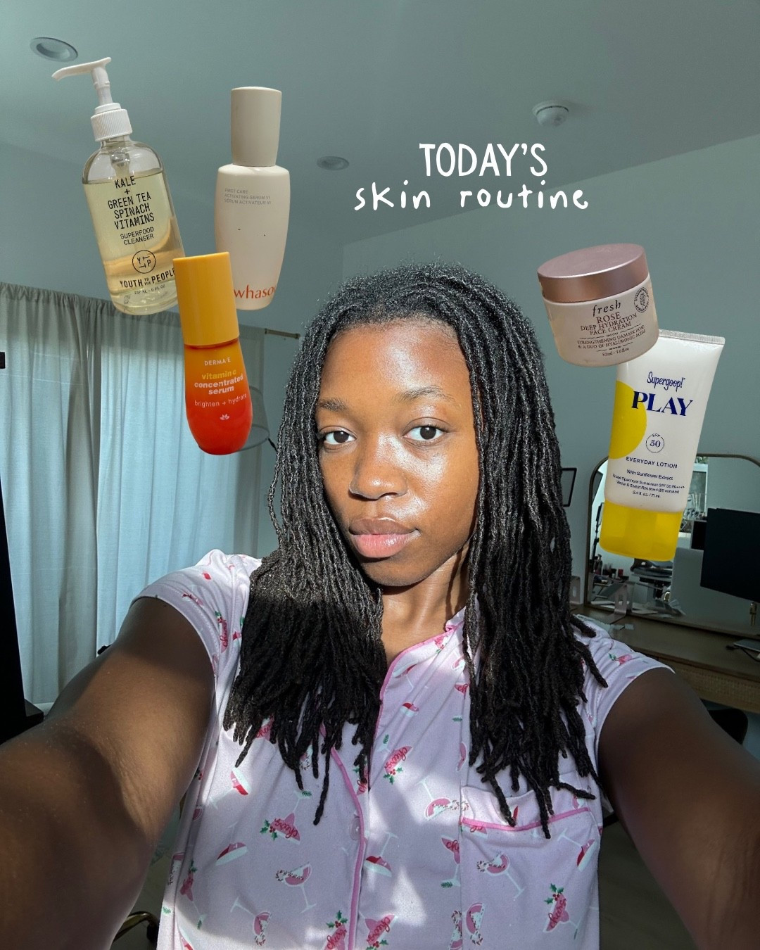 Morning skincare routine! 

Youth to the people cleanser
Derma-E vitamin C serum
Sulwhasoo serum
Fresh rose deep hydration moisturizer 
Supergoop sunscreen 50spf



#LTKgrwm #LTKmorningroutine