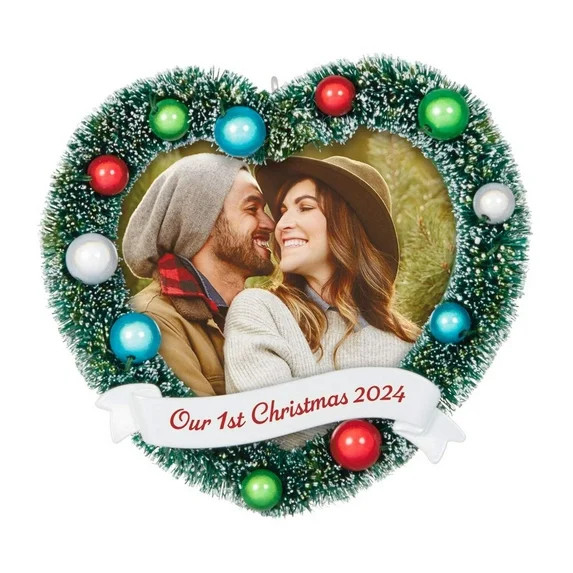 Our 1st Christmas 2024 Photo Frame Keepsake Ornament | Walmart (US)