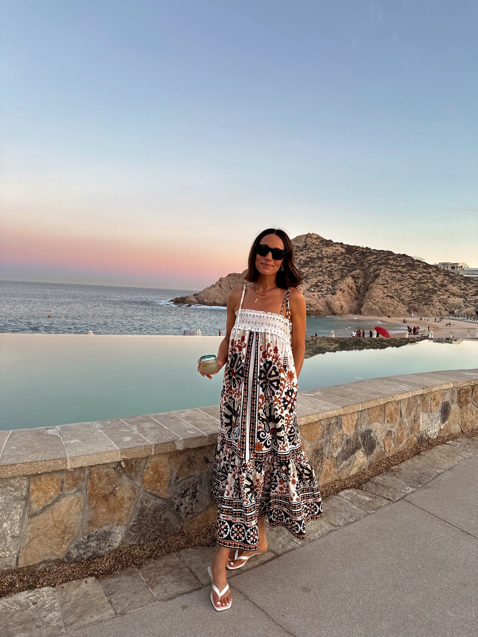 Perfect dress for a Mexico trip 
So comfortable, pockets, airy, and short gal friendly - tts 
Sandals are very comfortable. Kitten heel for some added height, but still cushioned and comfortable - tts 

#LTKOver40