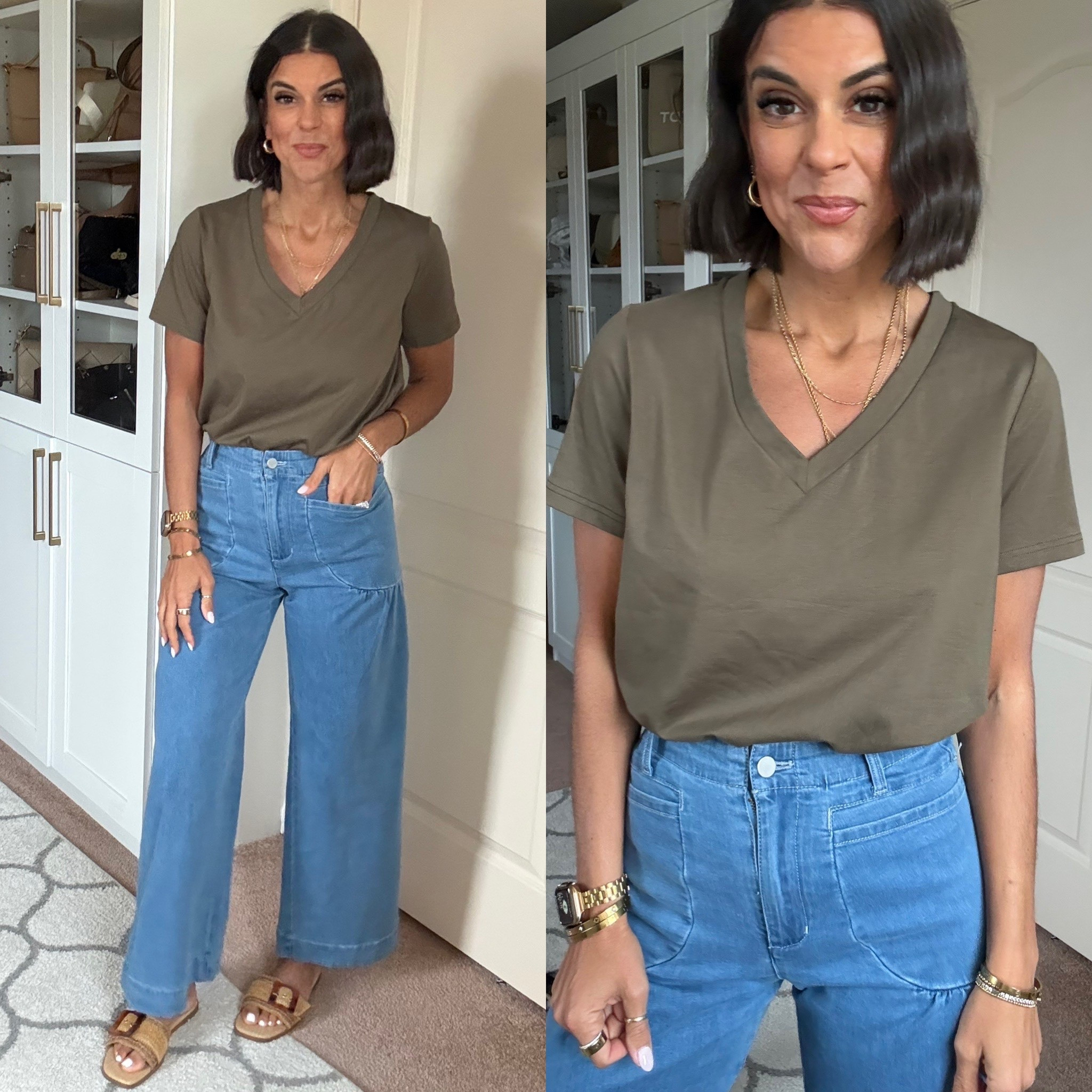 Size small in tee Size 2 in jeans

#LTKootd #LTKSeasonal #LTKdayinmylife